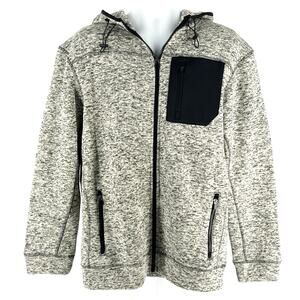 Rugby University zip front hoodie jacket